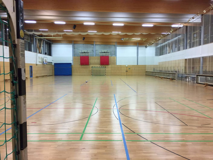Sporthalle Rauschwalde Görlitz Innenansicht